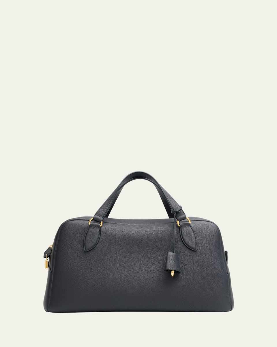 Needle Medium Fine Grain Leather Shoulder Bag